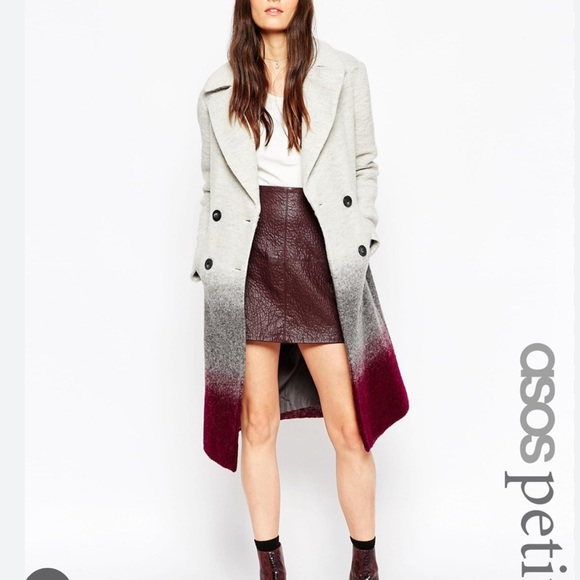 ASOS PETITE gradient coat - Picture 4 of 4